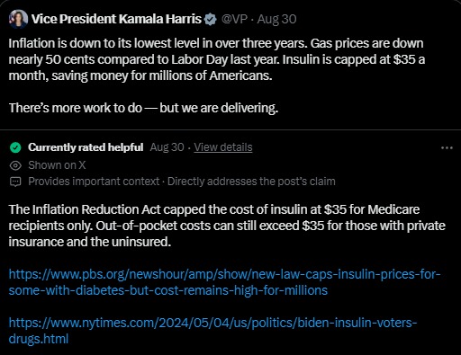 Kamala Harris lying about inflation, gas, & insulin